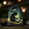 Black Cat Double sided Color Printed Velvet Bag Lise Velvet Talob Bag Tarot Table Bag Gift Bundle Pocket Crystal Bag (2)