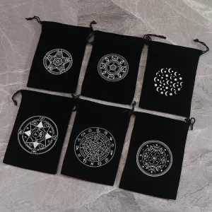Carot card bundle pocket brocade wrapping bag card card black velvet bag tarot card Storage bag