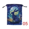 Colorful double-sided animal velvet bag, thick velvet tarot card bag, portable speed pocket, Christmas gift bag (15)