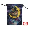 Colorful double-sided animal velvet bag, thick velvet tarot card bag, portable speed pocket, Christmas gift bag (16)