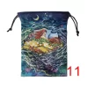 Colorful double-sided animal velvet bag, thick velvet tarot card bag, portable speed pocket, Christmas gift bag (21)
