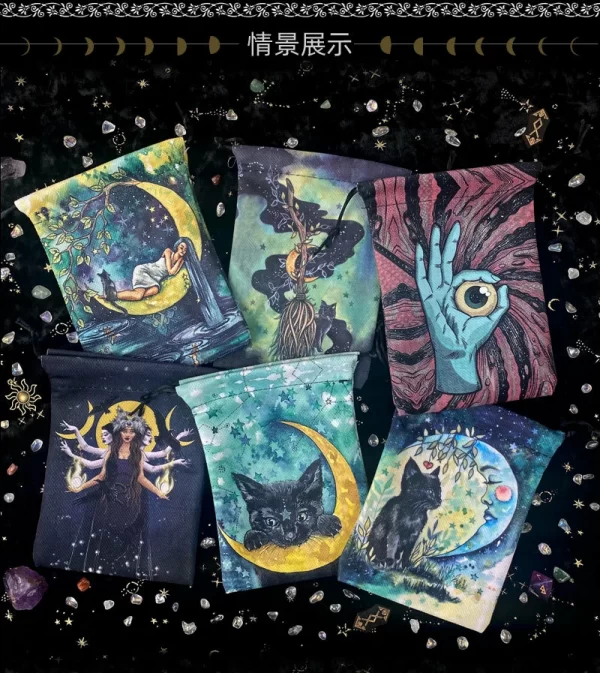 Composite velvet bag, Christmas and Halloween gift, crystal small item storage gift bag (11)