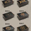 Handcrafted Wooden Tarot Card Storage Box - Mystic Symbols, Independent Art Organizer for Cards, Crystals, Energy Stones, Dice - Black (4)