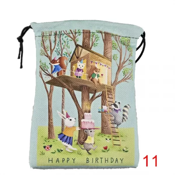 Happy birthday, souvenirs, thank you packaging bag, composite velvet gift, crystal small item storage gift bag (13)