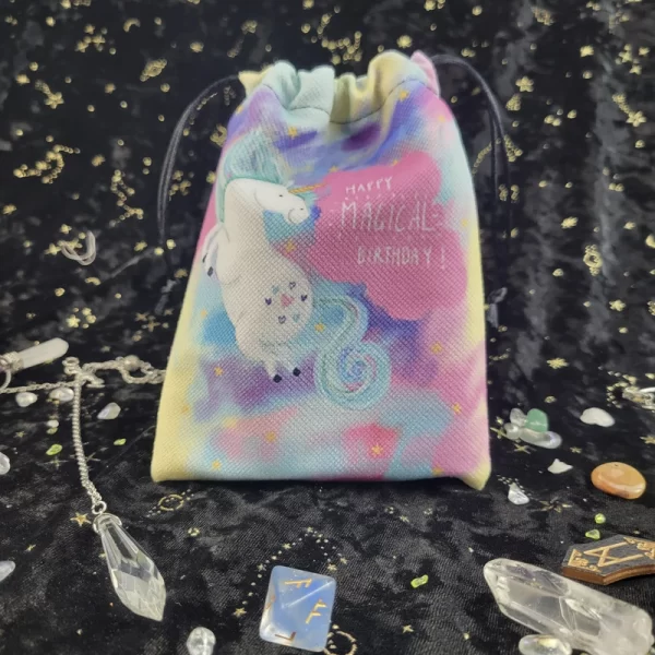 Happy birthday, souvenirs, thank you packaging bag, composite velvet gift, crystal small item storage gift bag (20)