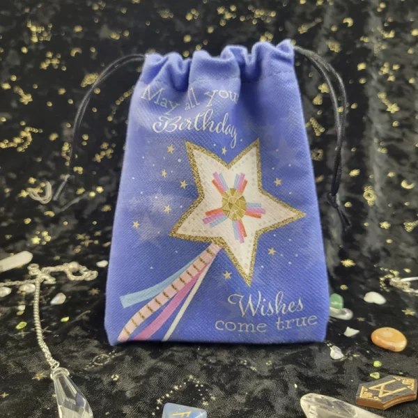 Happy birthday, souvenirs, thank you packaging bag, composite velvet gift, crystal small item storage gift bag (24)