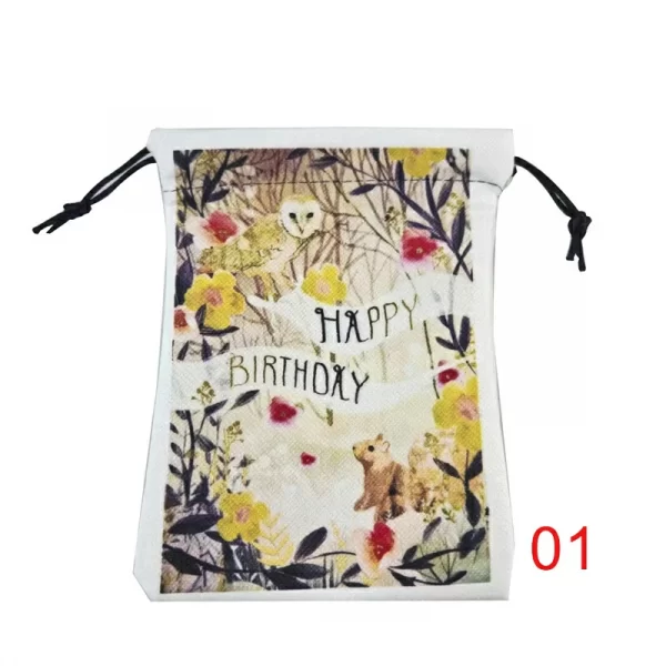 Happy birthday, souvenirs, thank you packaging bag, composite velvet gift, crystal small item storage gift bag (3)