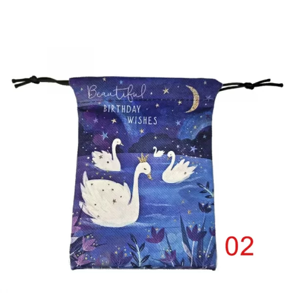 Happy birthday, souvenirs, thank you packaging bag, composite velvet gift, crystal small item storage gift bag (4)