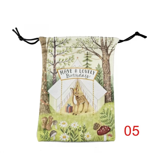 Happy birthday, souvenirs, thank you packaging bag, composite velvet gift, crystal small item storage gift bag (7)