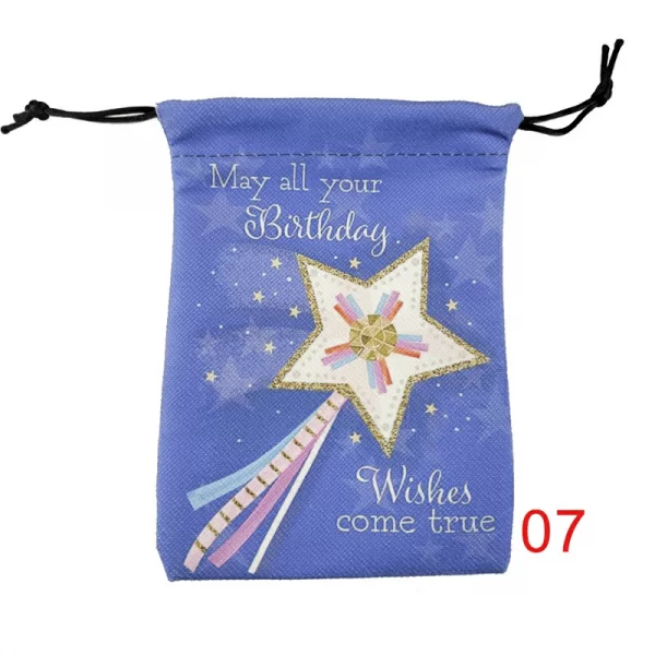 Happy birthday, souvenirs, thank you packaging bag, composite velvet gift, crystal small item storage gift bag (9)