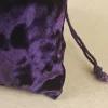 Jewelry toys drawstring black velvet cloth bag dice bag beauty cloth bag crystal handle universal storage bundle pocket (12)