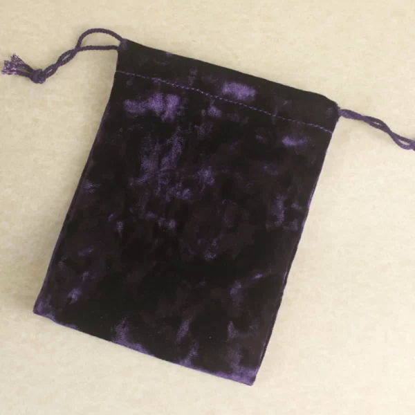 Jewelry toys drawstring black velvet cloth bag dice bag beauty cloth bag crystal handle universal storage bundle pocket (4)