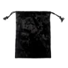 Jewelry toys drawstring black velvet cloth bag dice bag beauty cloth bag crystal handle universal storage bundle pocket (5)