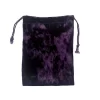 Jewelry toys drawstring black velvet cloth bag dice bag beauty cloth bag crystal handle universal storage bundle pocket (9)