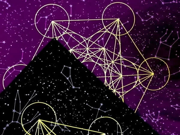 Metatron's Cube Crystal Grid Metatron Crystal Grid Altar Tablecloth Ceremony Tarot Card Tablecloth (14)