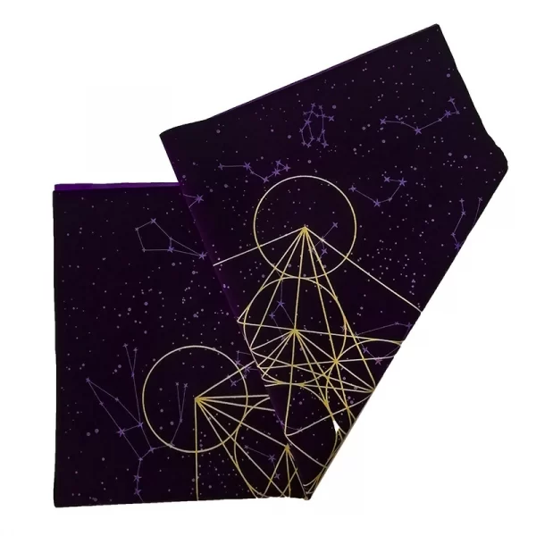 Metatron's Cube Crystal Grid Metatron Crystal Grid Altar Tablecloth Ceremony Tarot Card Tablecloth (17)