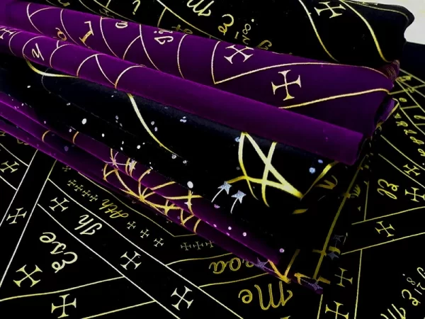 Metatron's Cube Crystal Grid Metatron Crystal Grid Altar Tablecloth Ceremony Tarot Card Tablecloth (18)