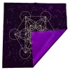 Metatron's Cube Crystal Grid Metatron Crystal Grid Altar Tablecloth Ceremony Tarot Card Tablecloth (19)