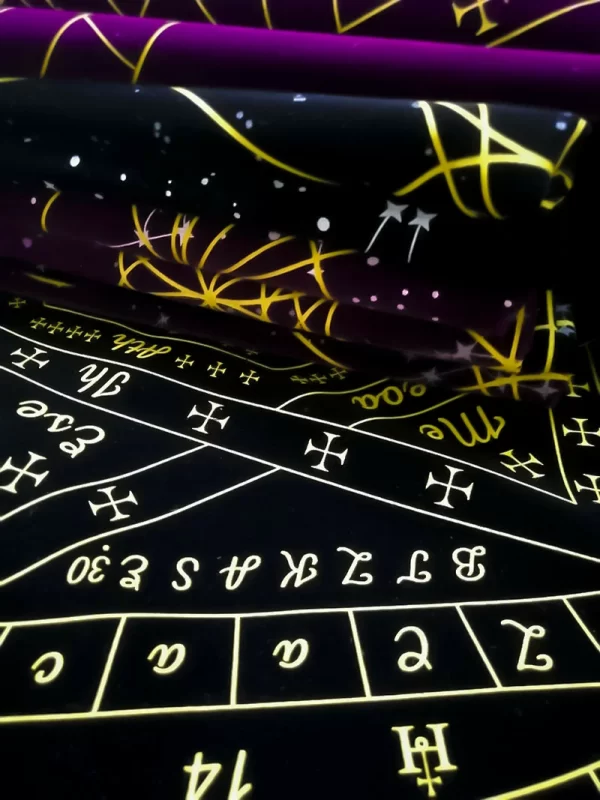 Metatron's Cube Crystal Grid Metatron Crystal Grid Altar Tablecloth Ceremony Tarot Card Tablecloth (20)