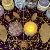 Metatron's Cube Crystal Grid Metatron Crystal Grid Altar Tablecloth Ceremony Tarot Card Tablecloth (22)