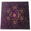 Metatron's Cube Crystal Grid Metatron Crystal Grid Altar Tablecloth Ceremony Tarot Card Tablecloth (3)
