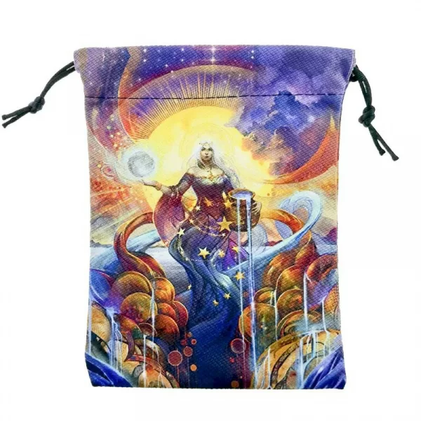 New 13x18cm double-sided printed composite velvet home decoration gift tarot card storage bag (1)