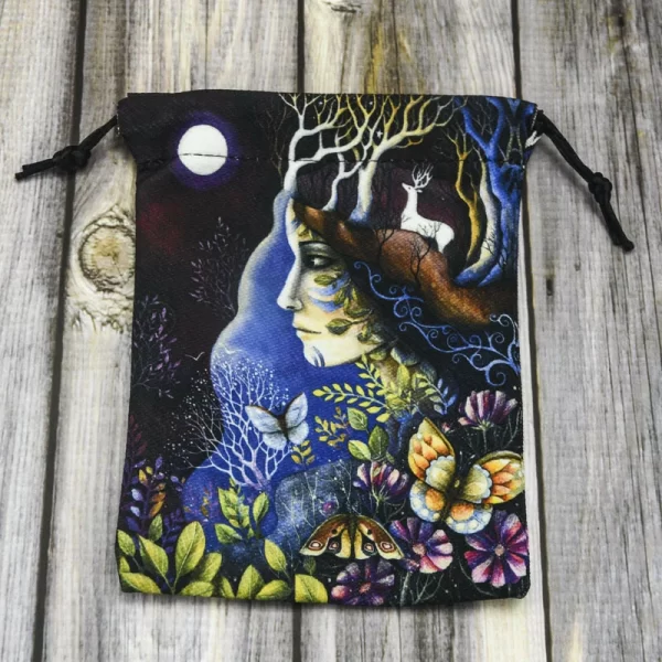 New 13x18cm double-sided printed composite velvet home decoration gift tarot card storage bag (2)