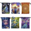 New 13x18cm double-sided printed composite velvet home decoration gift tarot card storage bag (3)