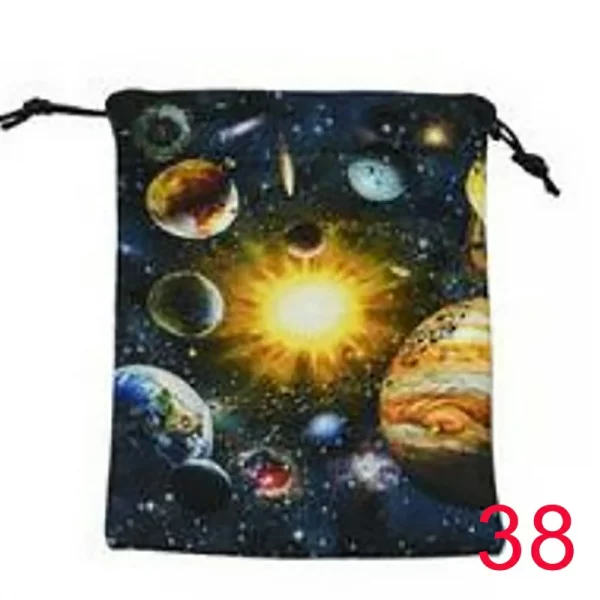 New 13x18cm double-sided printed composite velvet home decoration gift tarot card storage bag (4)