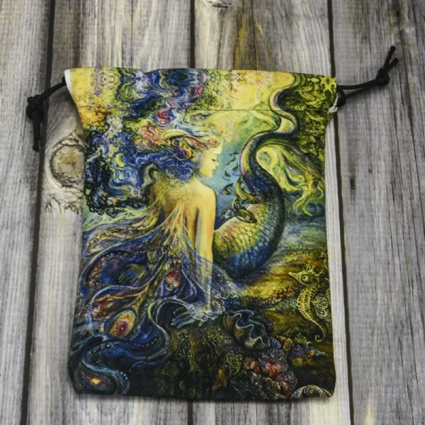 New 13x18cm double-sided printed composite velvet home decoration gift tarot card storage bag (6)