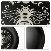 New 14cm Black Cat Stainless Steel Plate, Metal Candlestick, Crystal Steel Plate, Ritual Meditation Plate, Herbal Tray, Decorative Plate (1)