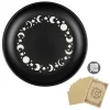 New 14cm Black Cat Stainless Steel Plate, Metal Candlestick, Crystal Steel Plate, Ritual Meditation Plate, Herbal Tray, Decorative Plate (17)