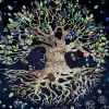 New 64cm Constellation Pearl Velvet Talob Tree of Life Pentacles 4 elements (1)