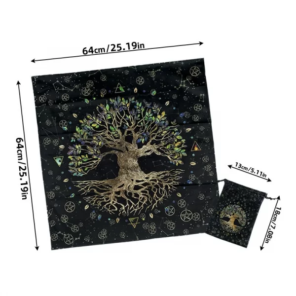 New 64cm Constellation Pearl Velvet Talob Tree of Life Pentacles 4 elements (10)