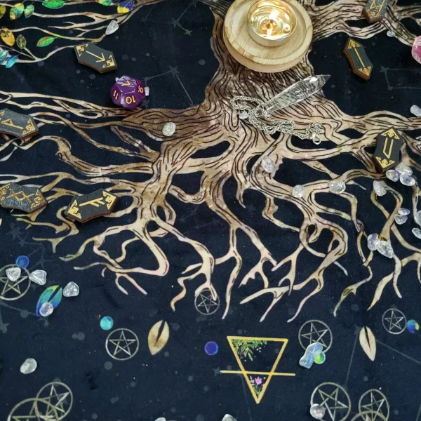 New 64cm Constellation Pearl Velvet Talob Tree of Life Pentacles 4 elements (3)