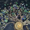 New 64cm Constellation Pearl Velvet Talob Tree of Life Pentacles 4 elements (6)