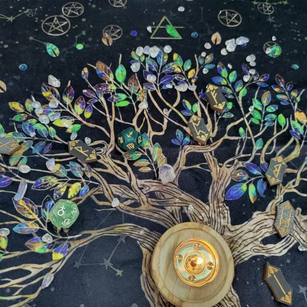 New 64cm Constellation Pearl Velvet Talob Tree of Life Pentacles 4 elements (6)