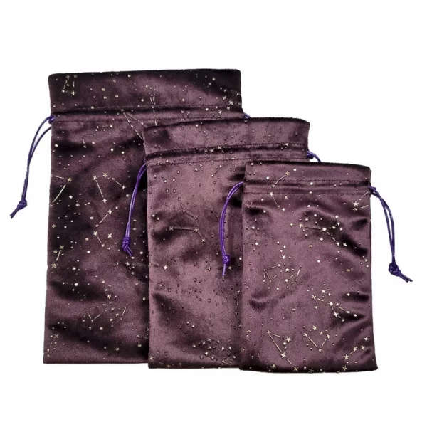 New Dropped Velvet Bag Taro Tablecloth Bag Nordic Starry Sky Card Drawstring Bag North American Jewelry Bundle Pocket (10)