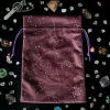 New Dropped Velvet Bag Taro Tablecloth Bag Nordic Starry Sky Card Drawstring Bag North American Jewelry Bundle Pocket (3)