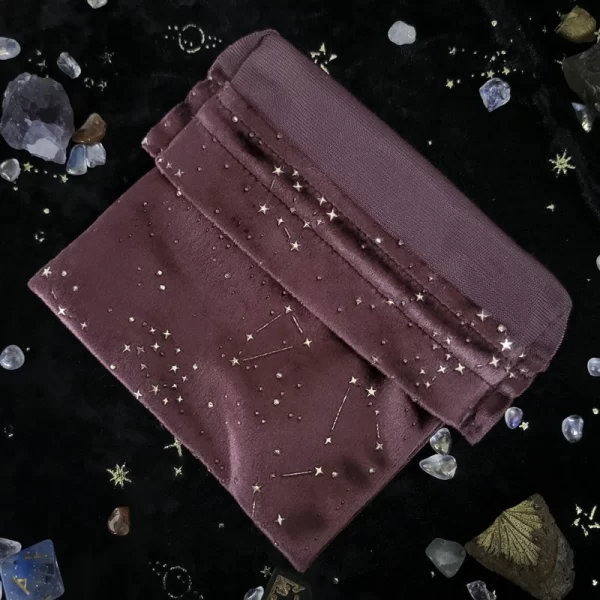 New Dropped Velvet Bag Taro Tablecloth Bag Nordic Starry Sky Card Drawstring Bag North American Jewelry Bundle Pocket (8)