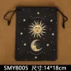 New Twelve Constellation Velvet Bag Color Birthday Small Item Gift Drawstring Bag Tarot Card Storage Bag (2)