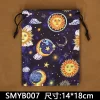 New Twelve Constellation Velvet Bag Color Birthday Small Item Gift Drawstring Bag Tarot Card Storage Bag (4)