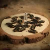 New Woodcut Runes Set Black Symbol Western Mystic Beginner Prop Runes Set Runes Set (13)