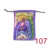 New card storage bag, double-sided color printed velvet bag, tarot crystal accessory drawstring bag, gift small bag】 (12)