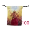 New card storage bag, double-sided color printed velvet bag, tarot crystal accessory drawstring bag, gift small bag】 (9)