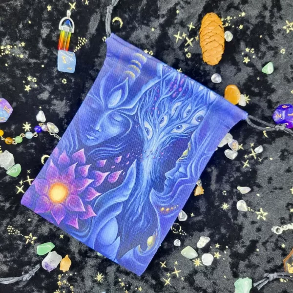 New composite velvet bag bundle pocket Christmas and Halloween gift crystal small item storage gift bag (14)