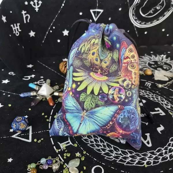 New composite velvet bag bundle pocket Christmas and Halloween gift crystal small item storage gift bag (22)