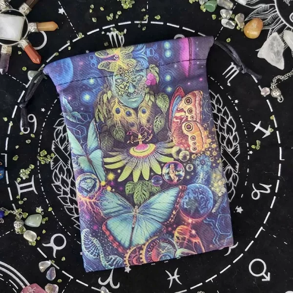 New composite velvet bag bundle pocket Christmas and Halloween gift crystal small item storage gift bag (4)