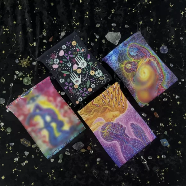 New composite velvet bag bundle pocket Christmas and Halloween gift crystal small item storage gift bag (6)