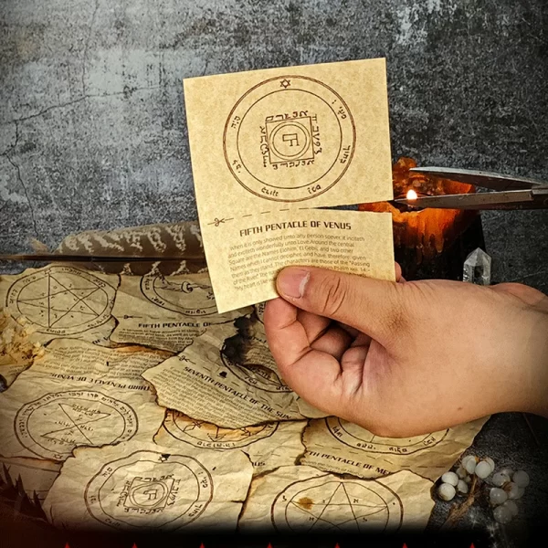 New-parchenment-Solomon-Seal-Writing-Paper-Ceremony-Memo-Paper-Non-Adhesive-Large-Hand-drawn-Greeting-Card-Blank-Paper-(15)